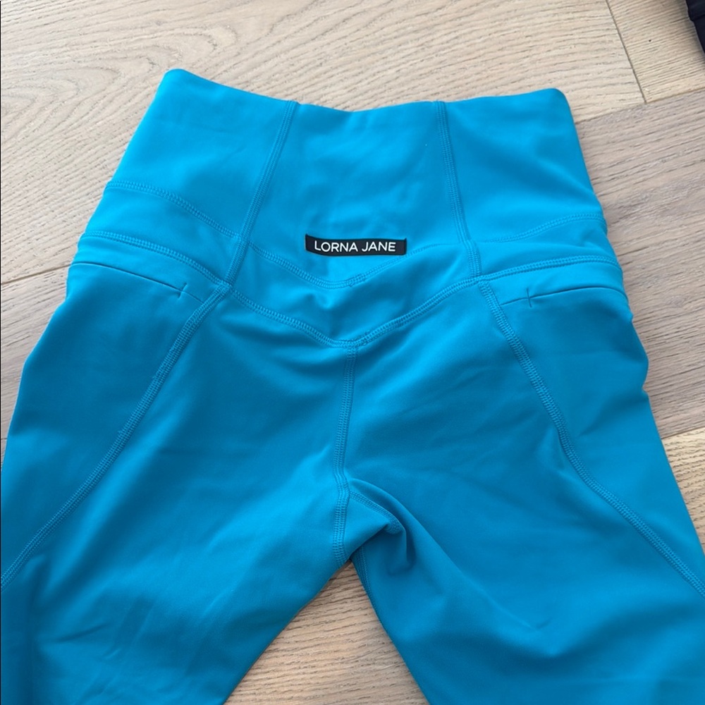 Lorna Jane Blue High-Waist Leggings